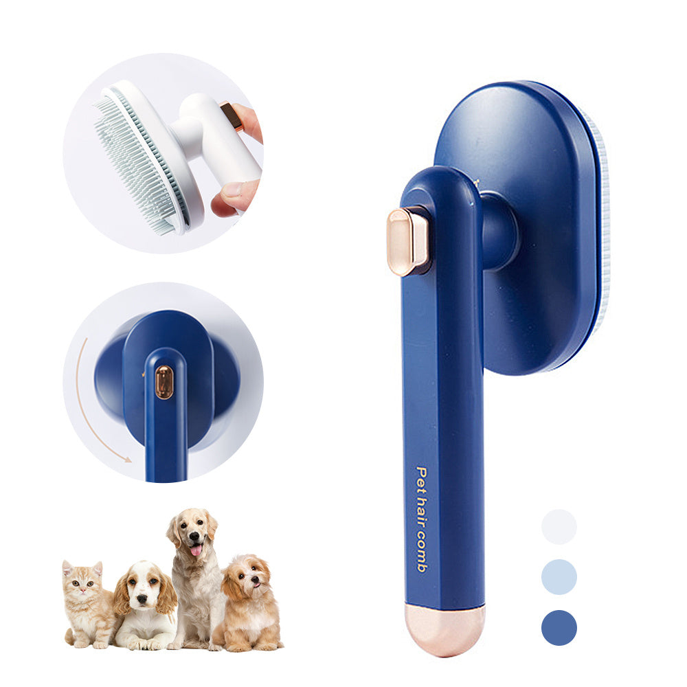 Orluxia Pet Comb for Cats & Dogs – Self-Cleaning Hair Removal Brush, Grooming Tool