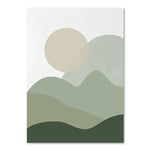 Orluxia Green Plant Decorative Painting – Modern Canvas Wall Art