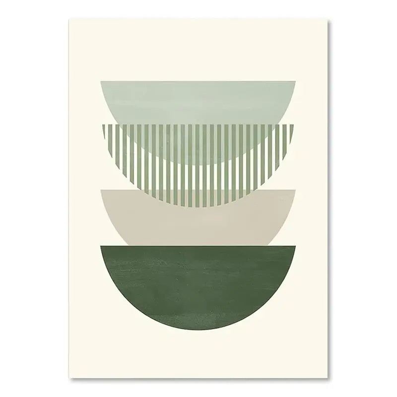 Orluxia Green Plant Decorative Painting – Modern Canvas Wall Art
