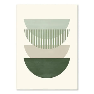 Orluxia Green Plant Decorative Painting – Modern Canvas Wall Art