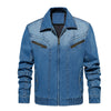 Orluxia Men’s Denim Jacket – Multi-Pocket Casual Outerwear for Spring & Autumn