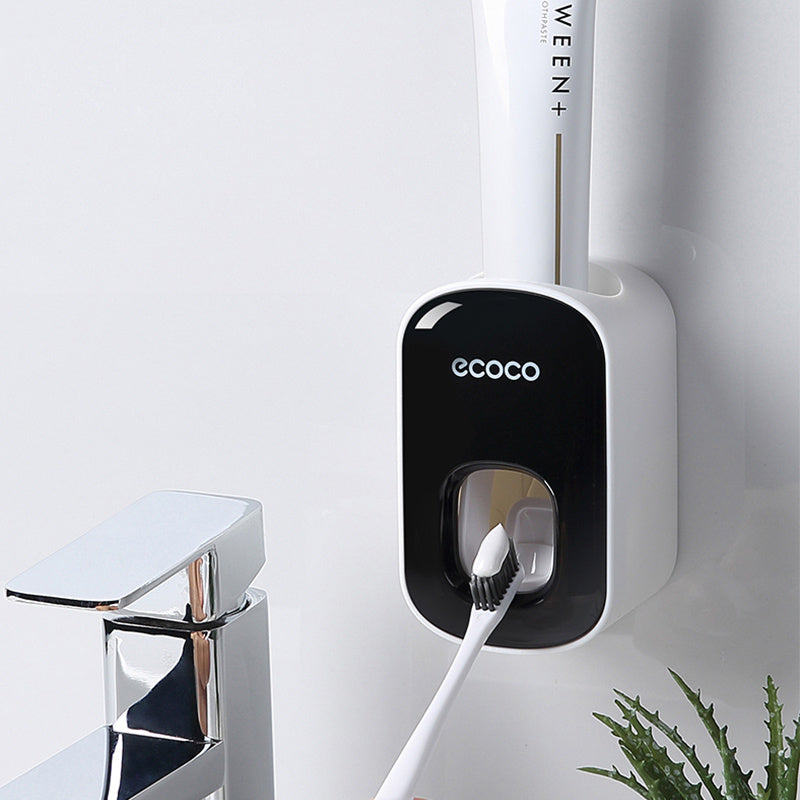 Orluxia Wall Mounted Automatic Toothpaste Dispenser & Toothbrush Holder Set