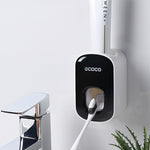 Orluxia Wall Mounted Automatic Toothpaste Dispenser & Toothbrush Holder Set