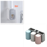 Orluxia Wall Mounted Automatic Toothpaste Dispenser & Toothbrush Holder Set