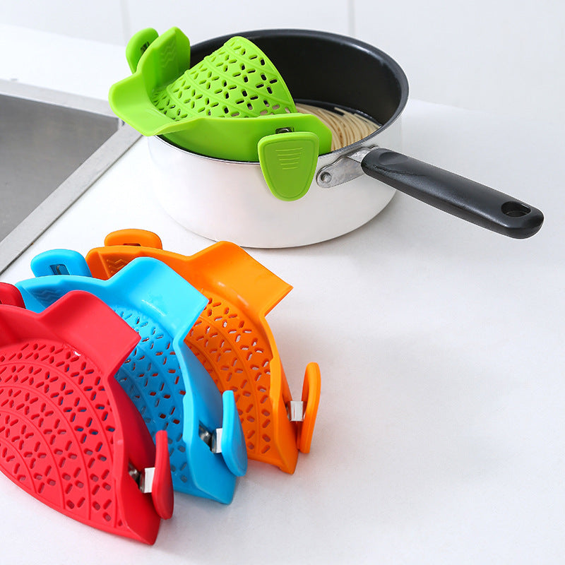 Orluxia Kitchen Silicone Pot Side Drain Stopper – Leak-Proof & Spill-Resistant