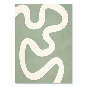 Orluxia Green Plant Decorative Painting – Modern Canvas Wall Art