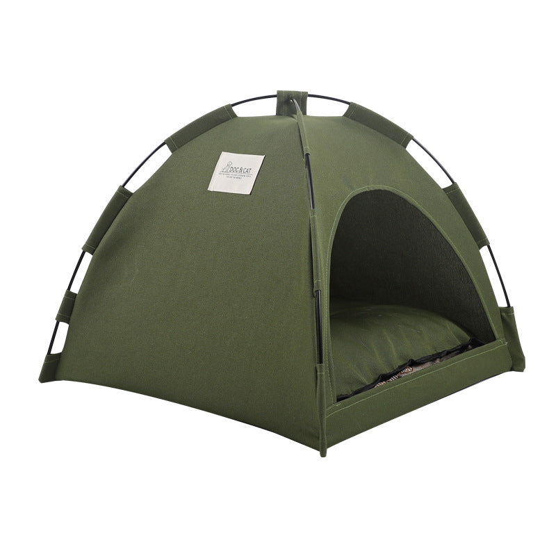 Orluxia Cat Tent Cooling Bed – Portable Pet House with Cushion for Dogs & Cats