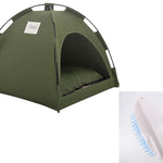 Orluxia Cat Tent Cooling Bed – Portable Pet House with Cushion for Dogs & Cats