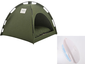 Orluxia Cat Tent Cooling Bed – Portable Pet House with Cushion for Dogs & Cats